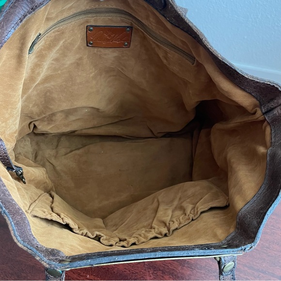 Patricia Nash Benvenuto Tote Heritage Distressed Brown Leather - Picture 8 of 9